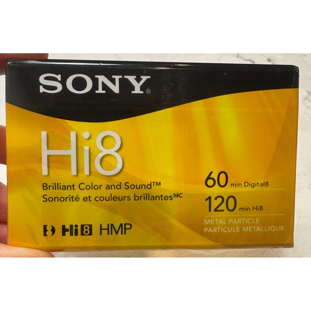 SONY 120Min 8Mm Tape H1 8Mm (P6120HMPR) sealed in‎ package